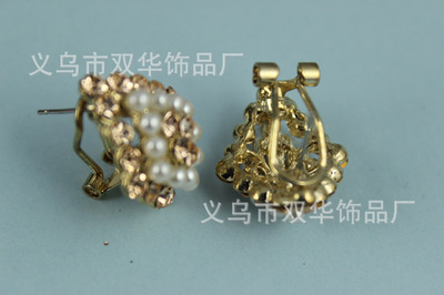 【義烏飾品 廠家批發 流行時尚耳環 耳飾 珍珠耳環 鍍金】價格,廠家,圖片,其他耳飾,132條-